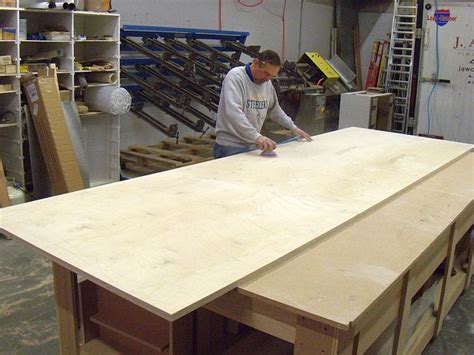 This entire table is made from a single sheet of plywood and was built with only two power tools. Table Top Using Maple Plywood : #6303, Tiger Maple Live ...