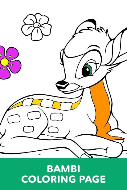 Check spelling or type a new query. Bambi - Flower Coloring Page | Disney Games | Singapore
