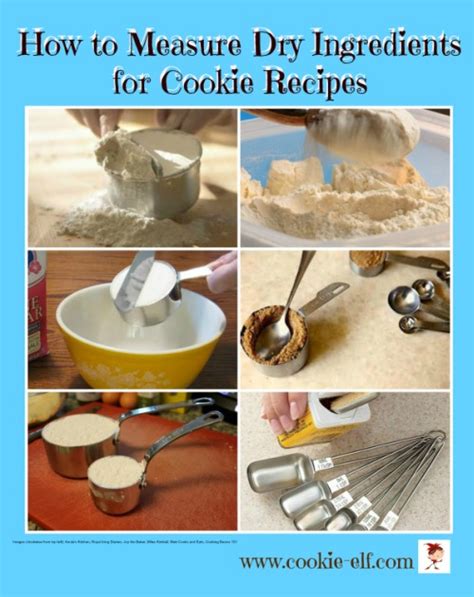 How To Measure Dry Ingredients For Cookie Recipes Special Tips