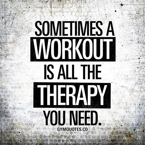 Workout Therapy Quotes ~ Workout Printable Planner