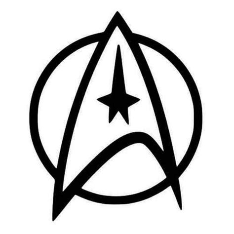 Star Trek Logo Vinyl Decal Sticker Star Trek Tattoo Star Trek Logo