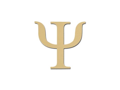Psi Symbol Greek Letter Unfinished Wooden Letters 12 Etsy