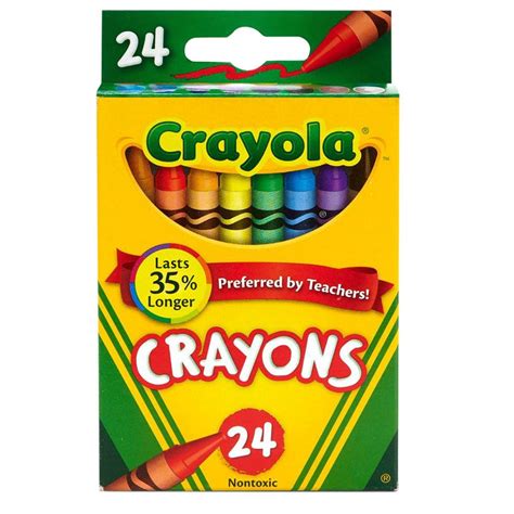 Crayola Crayons 24 Pack Crayola 523024 Classic 24 Count Assorted