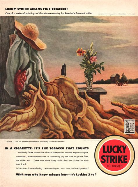 1942 Lucky Strike Cigarettes Vintage Magazine Advert