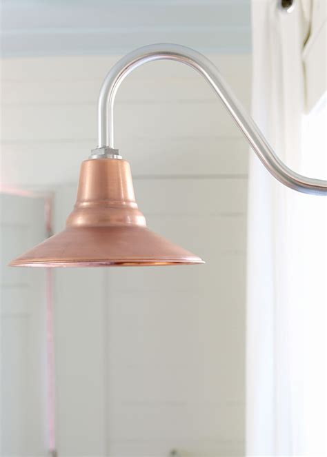 Gooseneck outdoor barn light is becoming a favorite. Raw Copper Takes Classic Gooseneck Lighting to New Heights ...