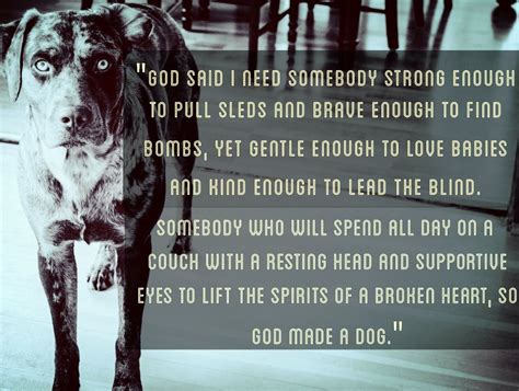 So God Made A Dog Sayings God Supportive