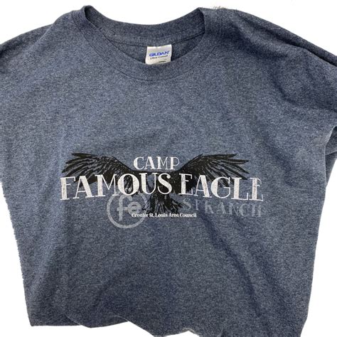 t shirt blue heather famous eagle gateway traders