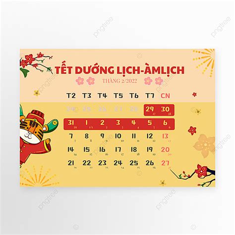 Vietnamese Tet Holiday Calendar Creative Poster Template Download On