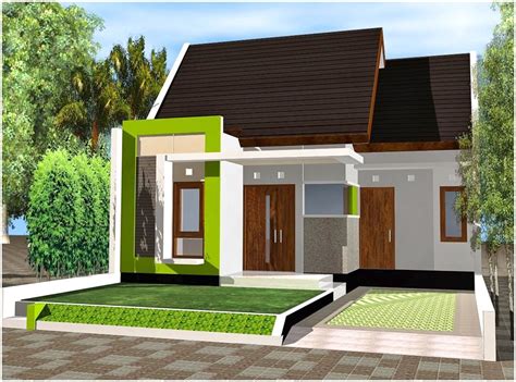 Atapnya di desain flat atau datar, dengan halaman rumah yang dihiasi. 65 Model Desain Rumah Minimalis 1 Lantai Idaman | Dekor Rumah