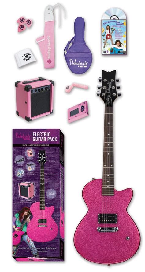 Daisy Rock Debutante Rock Candy Princess Atomic Pink Electric Guitar