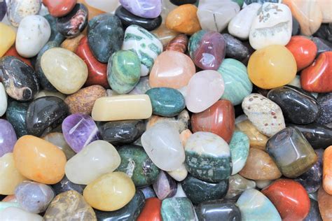 Assorted Mixed Tumbled Stones Large 12 Lb Wholesale Bulk Lot