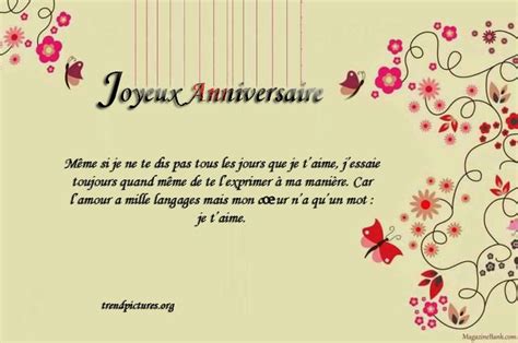 Carte Danniversaire Pour Mon Mari Meilleurs Voeux Mots Joyeux