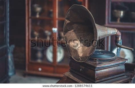 Old Music Player Gramophone Stock Photo Edit Now 1288574611