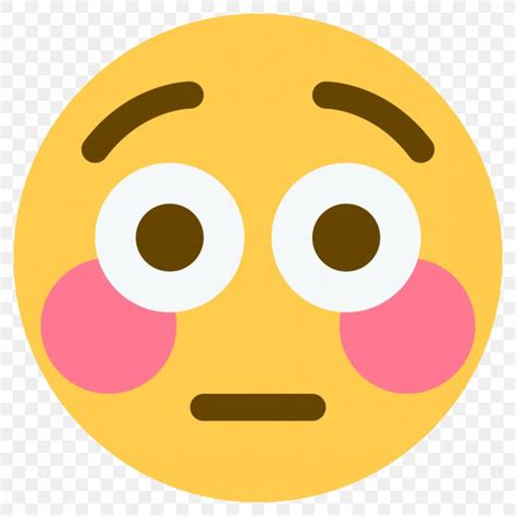 Emoji Blushing Flushing Face Sticker Png 1183x1183px Emoji Blushing