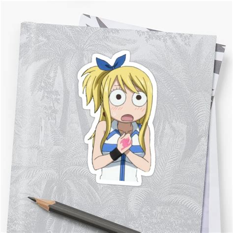 Lucy Heartfilia Fairy Tail Stickers By Lonelymoon Redbubble