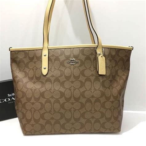 Coach F58292 City Zip Tote In Signature Coated Canvas Shopee Thailand
