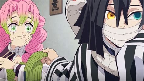 Iguro Obanai E Mitsuri Kanroji Anime Demon Slayer Ani