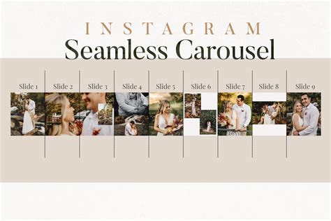 Instagram Carousel Template Instagram Post 9 Slides Collage Photoshop