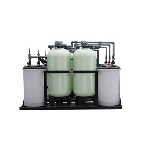 Continuous 24 Hours Working Ion Exchange Dual Tank Resin Water Softener