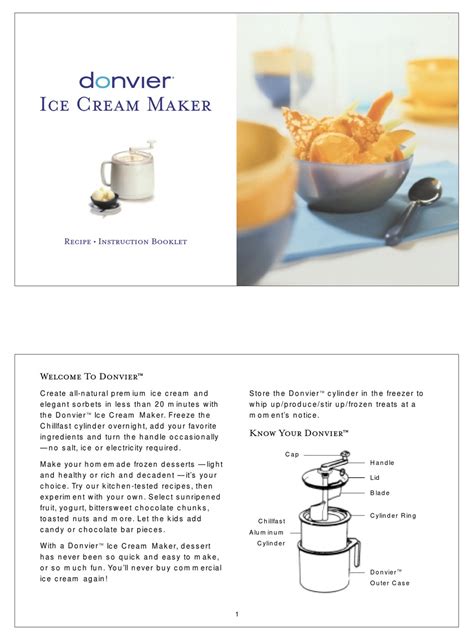 Browne And Co Donvier Instruction Booklet And Recipe Booklet Pdf Download