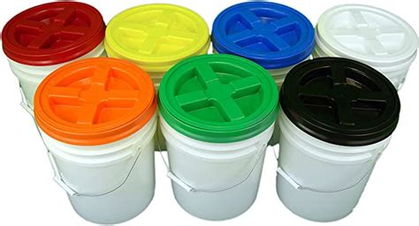 Buckets Bucket Kit Five Colored 5 Gallon Buckets With Matching Gamma