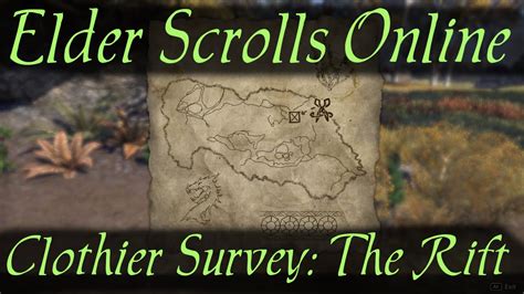 Clothier Survey The Rift Elder Scrolls Online Youtube