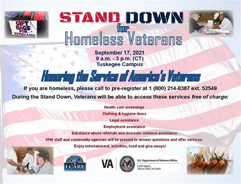 Stand Down For Homeless Veterans Alabama Department Of Veterans Affairs
