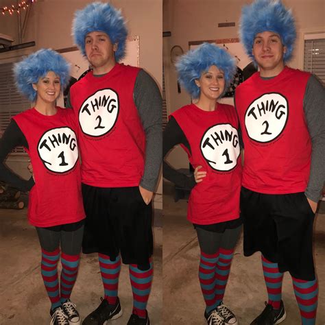 Couple Thing 1 And Thing 2 Thingonethingtwo Drseuss