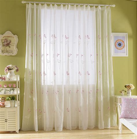 Polyester Green White Burgundy Wholesale Cheap Sheer Curtain