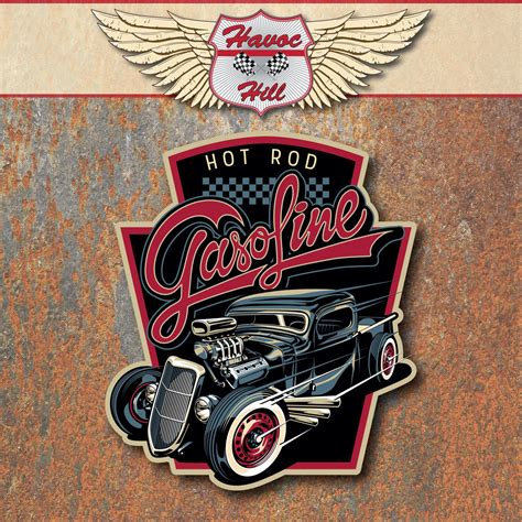 Route Hot Rod Decal Sticker Vintage Retro Americana Hot Rod Rat Rod