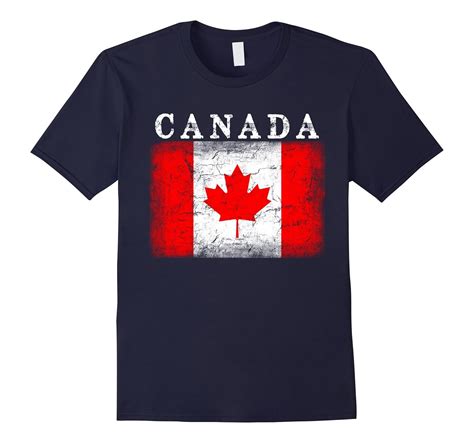 Canadian Flag T Shirt Distressed Maple Leaf Flag Shirt 4lvs