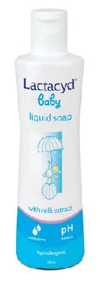 Dilute 3 to 4 spoonfuls of lactacyd baby bath in one liter of water. Product::Lactacyd Baby