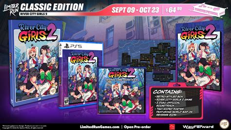 ps5 limited run 34 river city girls 2 classic edition limited run games