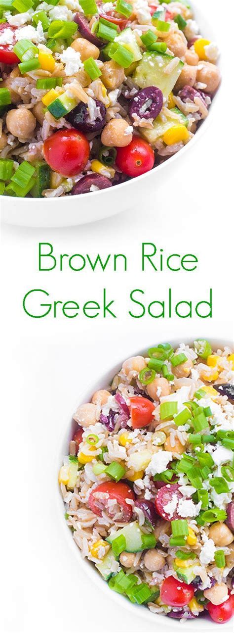 Greek Brown Rice Salad With Video The Lemon Bowl Recipe Brown