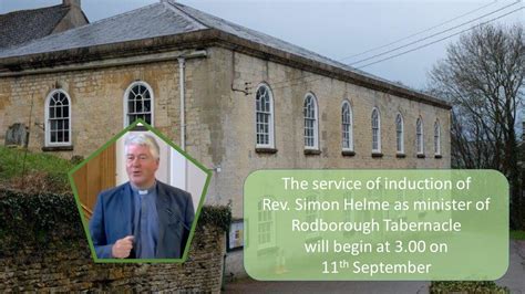 11th September Induction Of Rev Simon Helme As Minister Of Rodborough