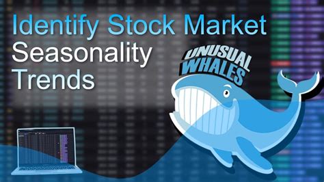 Identifying Stock Market Seasonality Trends Youtube