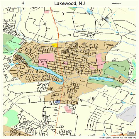 Map Of Lakewood New Jersey World Map