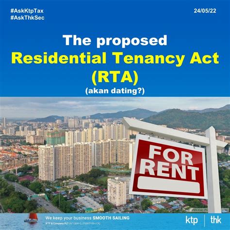 Residential Tenancy Act Malaysia May 23 2022 Johor Bahru Jb