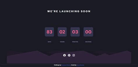 Launch Countdown Timer Frontend Mentor Index Html At Main