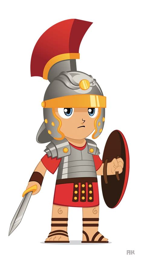 Roman Soldier Cartoon Manualidades Para Niños Cristianos Historias