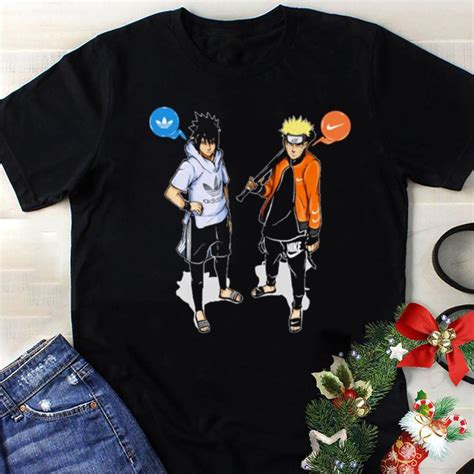 Naruto Nike With Sasuke Adidas Shirt Hoodie Sweater