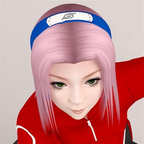 Sakura Haruno Pose 05 3D Model CGTrader