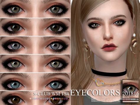 Eyecolors 201816 By S Club Wm At Tsr Sims 4 Updates