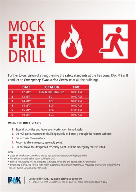 Emergency Drill Poster