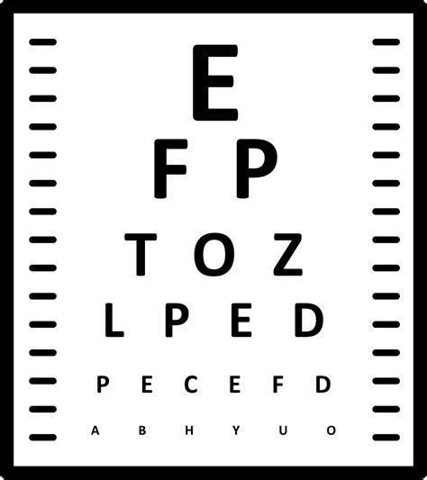 Eye Chart Svg Vision Test Png Eye Exam Clipart Eye Ch