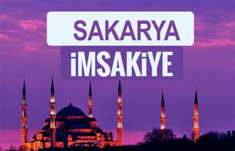 Sakarya iftar saati sahur imsak vakti 2018 Sakarya İmsakiyesi