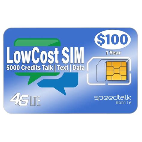 100 Preloaded Gsm Sim Card 2g 3g 4g Lte Nationwide 1 Year Wireless