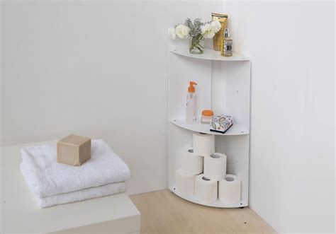 Get set for bathroom corner shelves at argos. Bathroom corner shelf DANgolo - Steel - 25x25x70cm