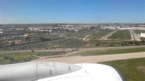Ryanair 737 800 Landing At Madrid Barajas International Airport Youtube