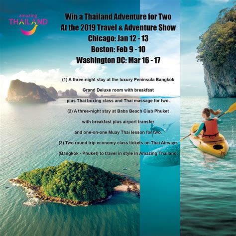 Win A Thailand Adventure For Two At The 2019 Travel And Adventure Show